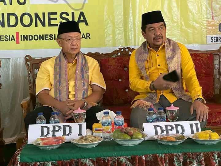 Cek Endra Ketua DPD Golkar Provinsi Jambi menargetkan memenangkan Pemilihan Presiden.(Foto IJ)