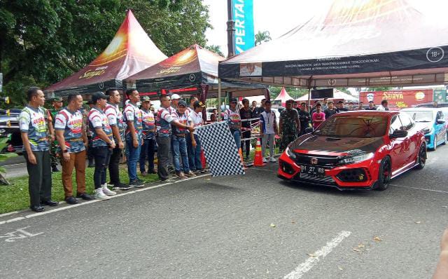 Kejuaraan Dandim Cup Sumatra Drag Wars 2024 Tingkat nasional resmi dibuka Dandim Jambi (Foto/Ist)
